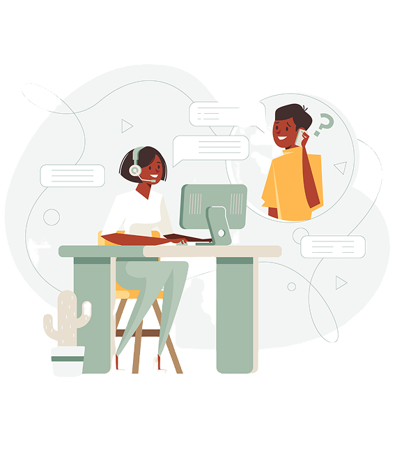 Support team illustration